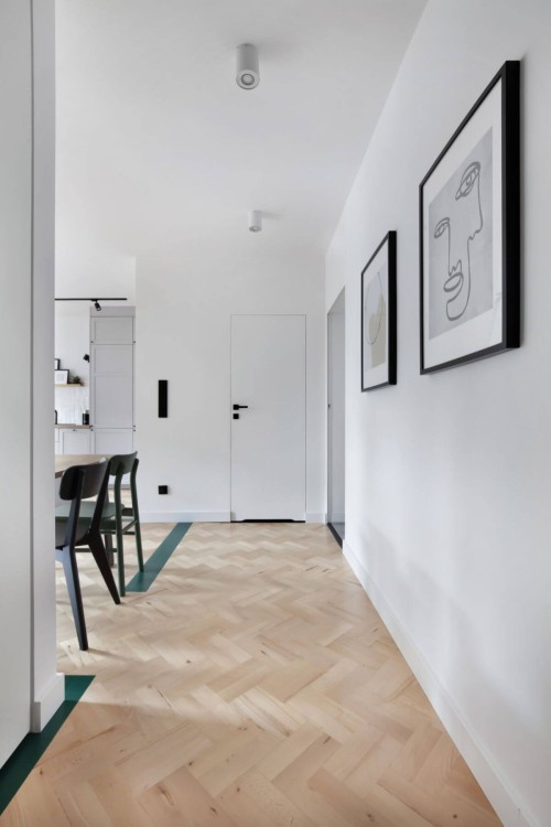 Apartament w szarości i bieli - usługi projektowania wnętrz - BE ART GROUP - Gdynia